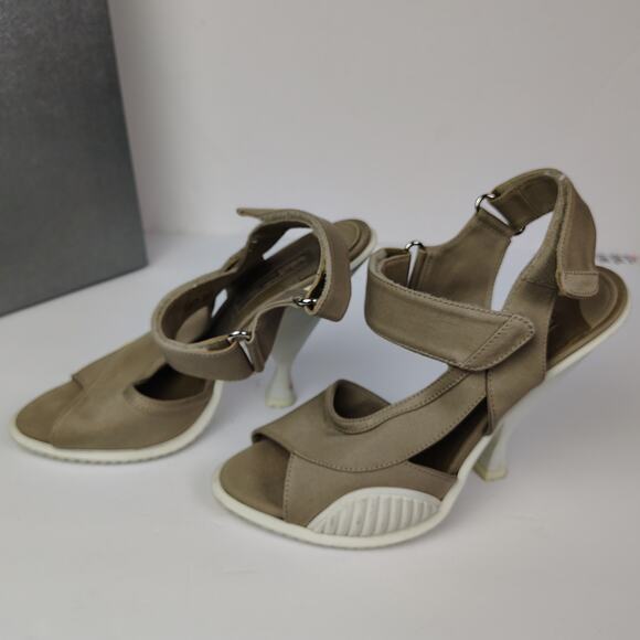 Prada Calzature Donna Kkaki Open Toe Sandal IT Size 40 - Picture 2 of 16